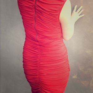 Rust, touched, zipup dress